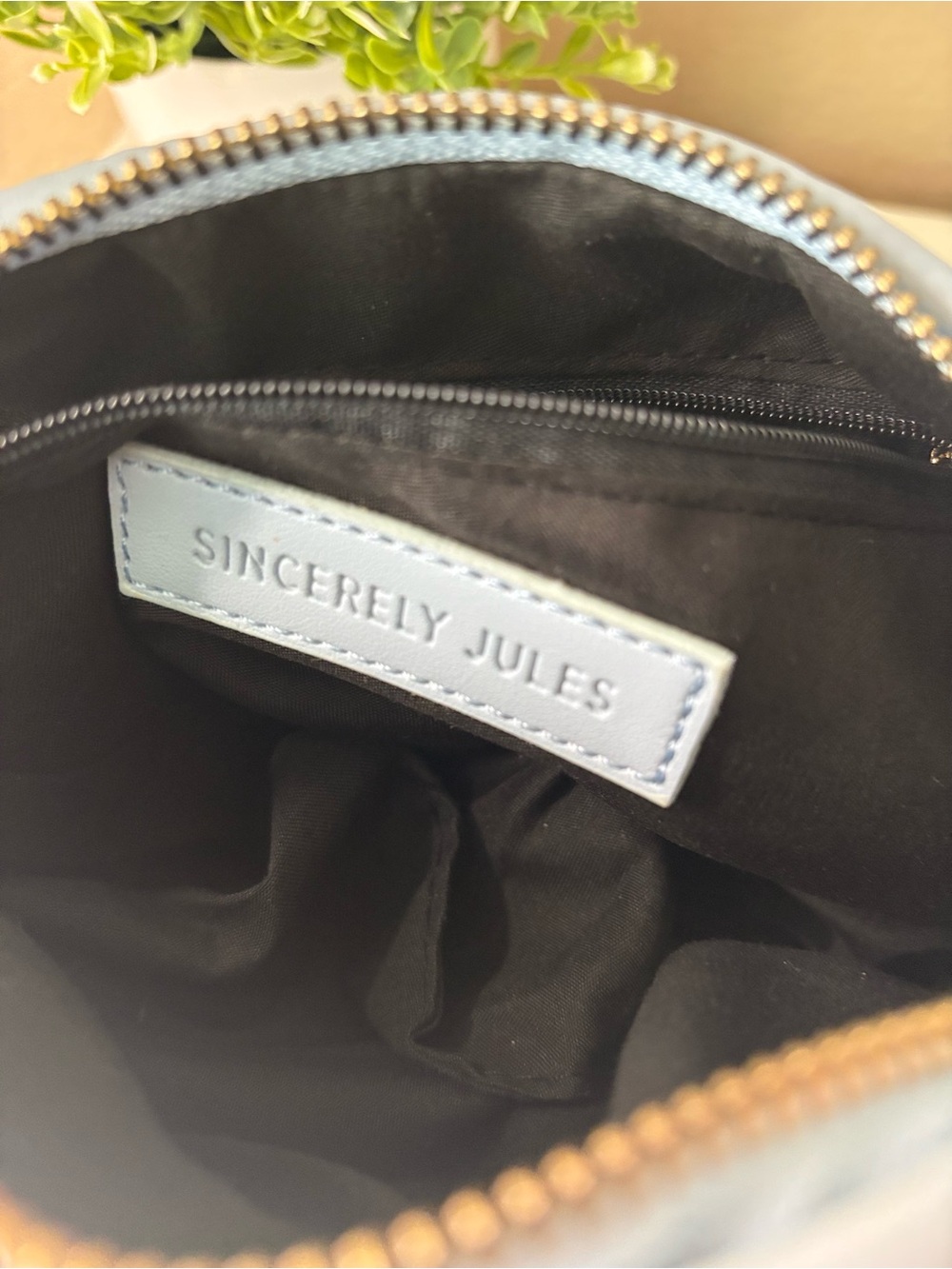Sincerly Jules Light Blue Woven Hobo Bag - Picture 7 of 12